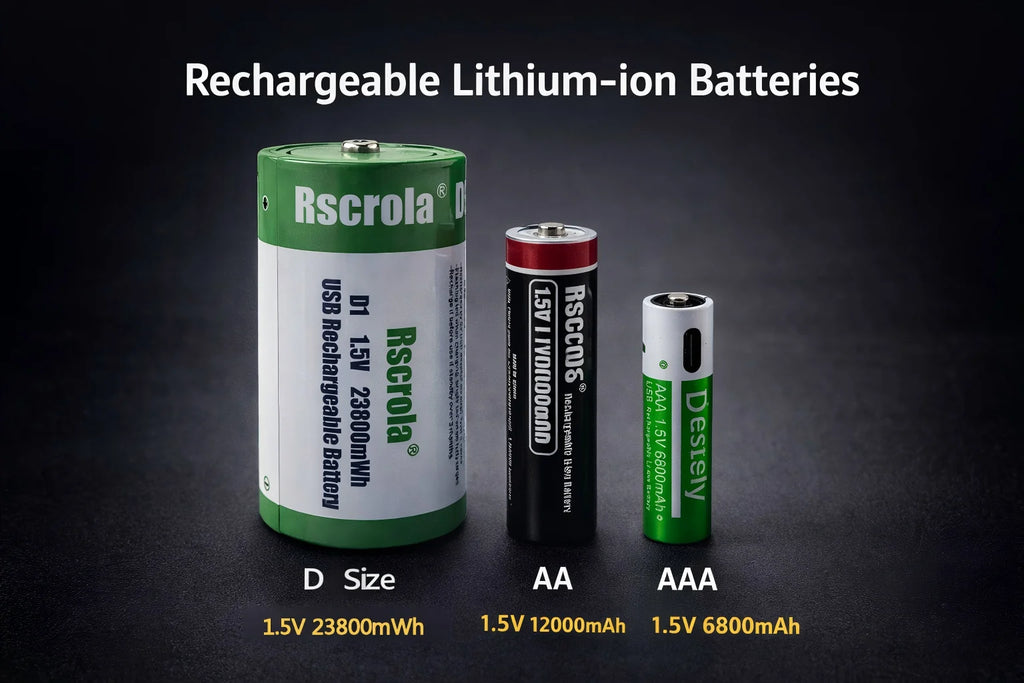 1.5V D Size /AA/AAA most popular USB Rechargeable battery series for Flashlights,Toys,Controllers,Clocks,Remote Controls Etc Oasis Select