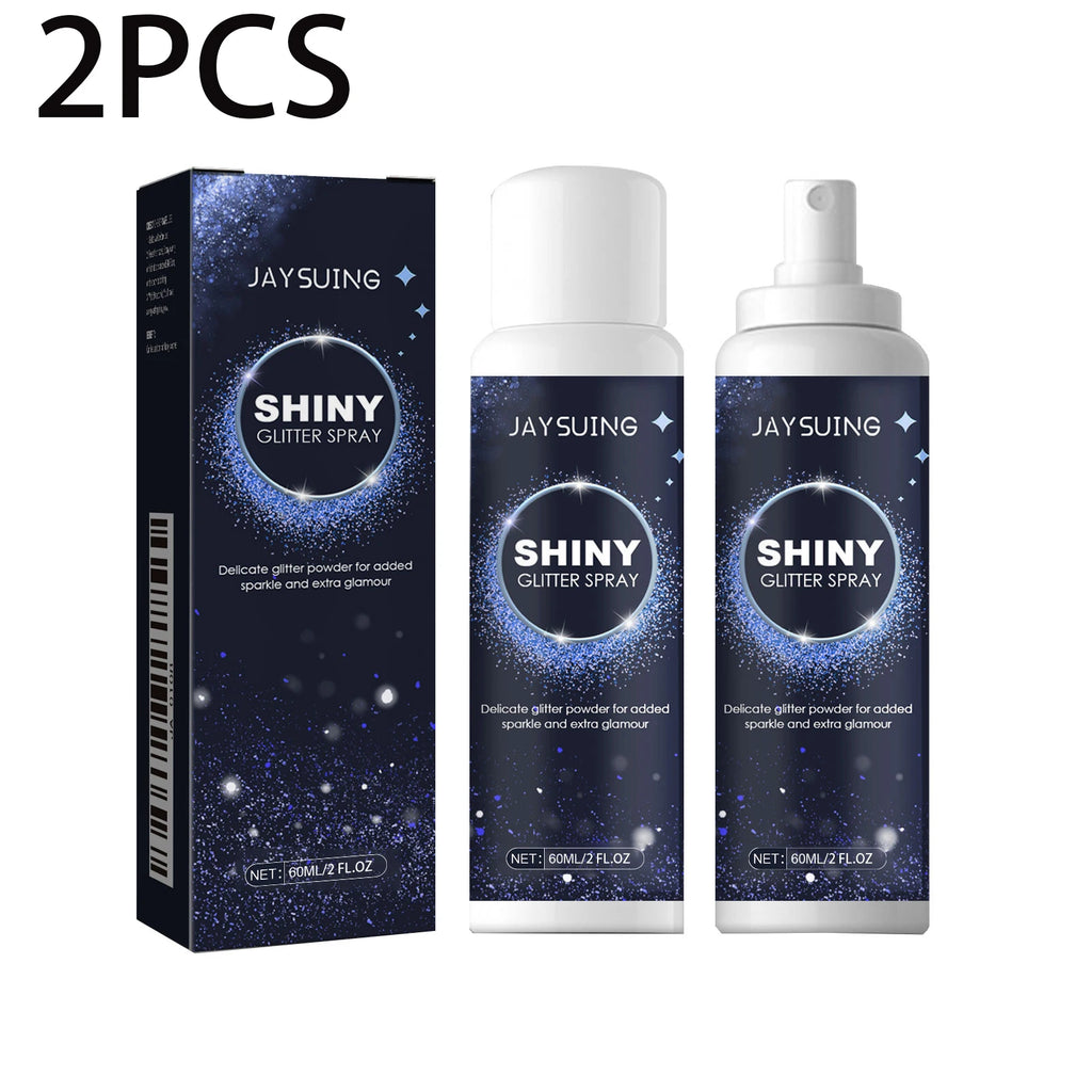 Radiant Silver Glitter Spray – Holographic Hair & Body Shimmer Body Glitter Spray Oasis Select 120ml boxed