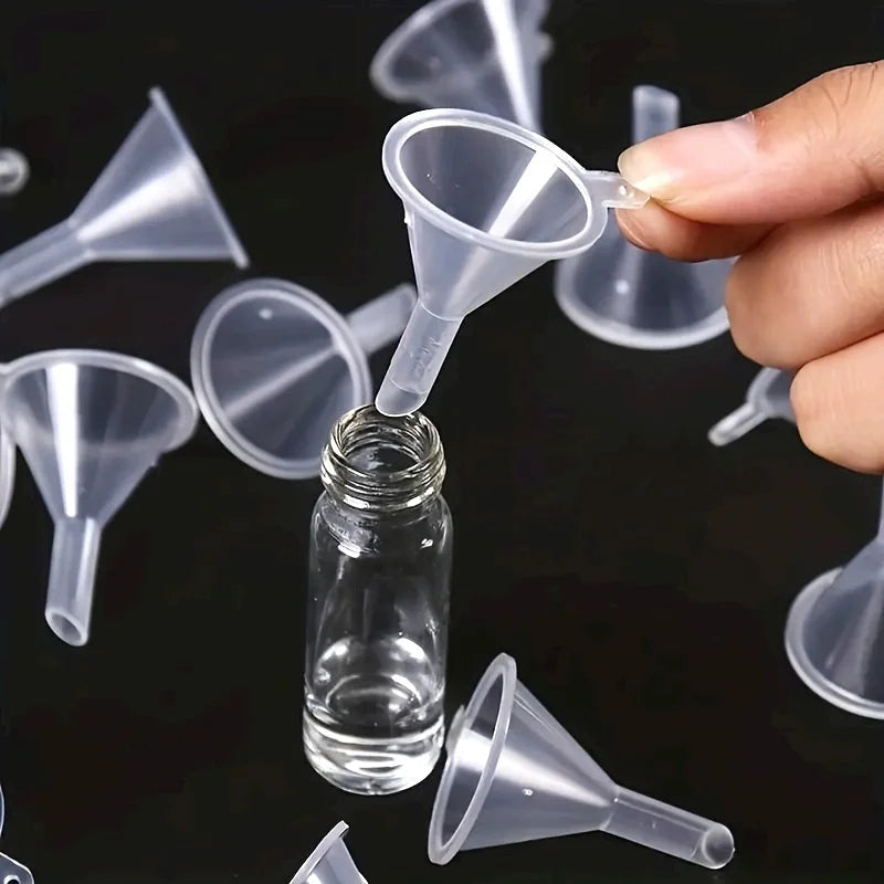 5/10pcs Transparent Plastic Funnel - Mini Liquid Filling Tool for Perfume Essential Oil Crafts Funnel Oasis Select