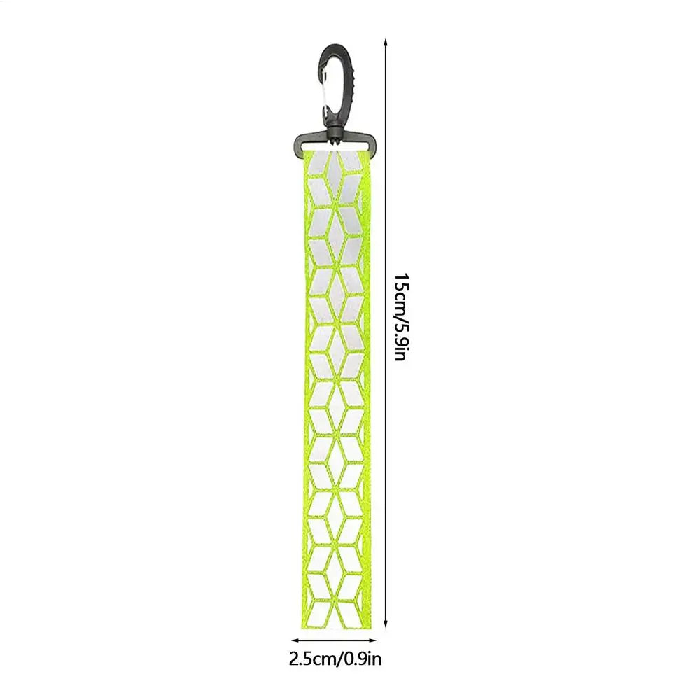 Safety Reflector Pendant Reflective Safety Keychain for Backpack Outdoor Accessory for Cycling Walking Camping Mountaineering Oasis Select 2pcs 2