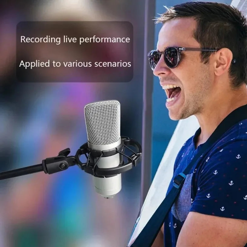 Shockproof Mount Mic Holder Universal Shockmount for Microphone Adjustable For Large Diaphram Mic Clip Stand Oasis Select