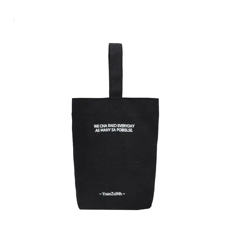 Simple Casual Handbags Canvas Shoulder Crossbody Bags Large Capacity Shopper Bag Letters Shoulder Crossbody Bags Purse Oasis Select Black