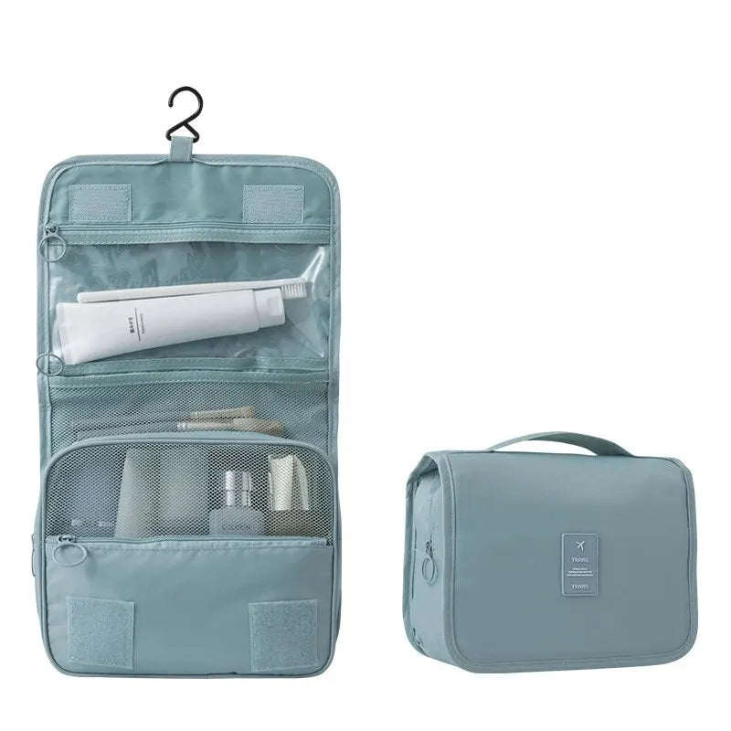 Travel Hanging Makeup Bag – Large Capacity Dry Wet Separation