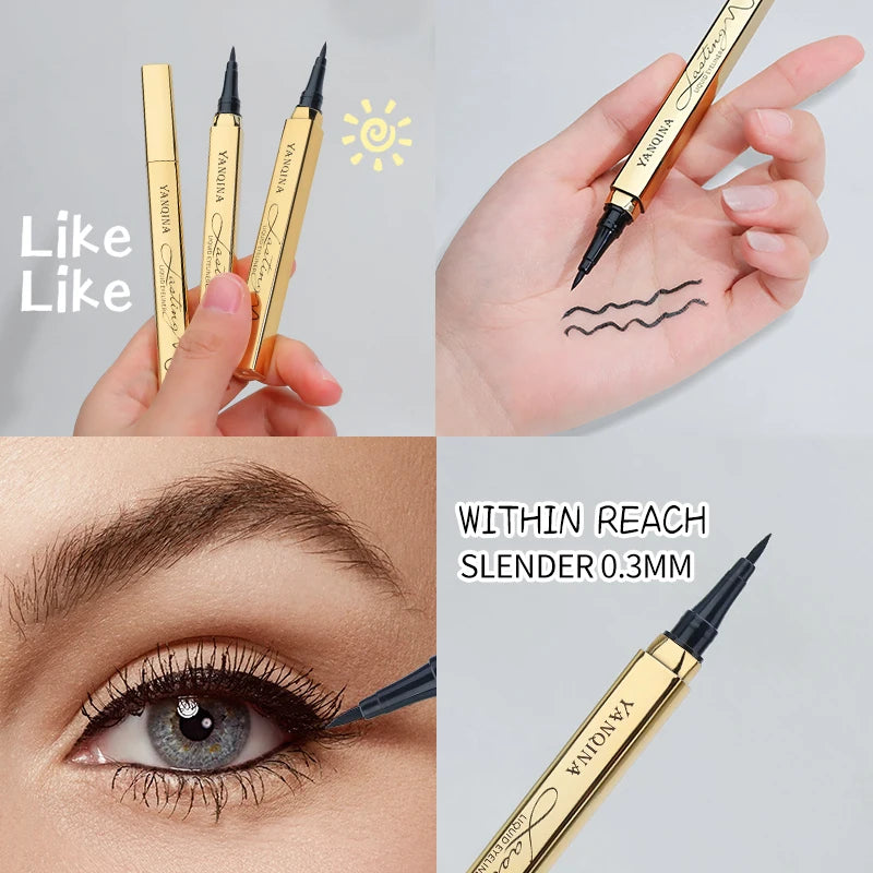 YANQINA Waterproof Liquid Eyeliner Pen – Matte Quick-Dry