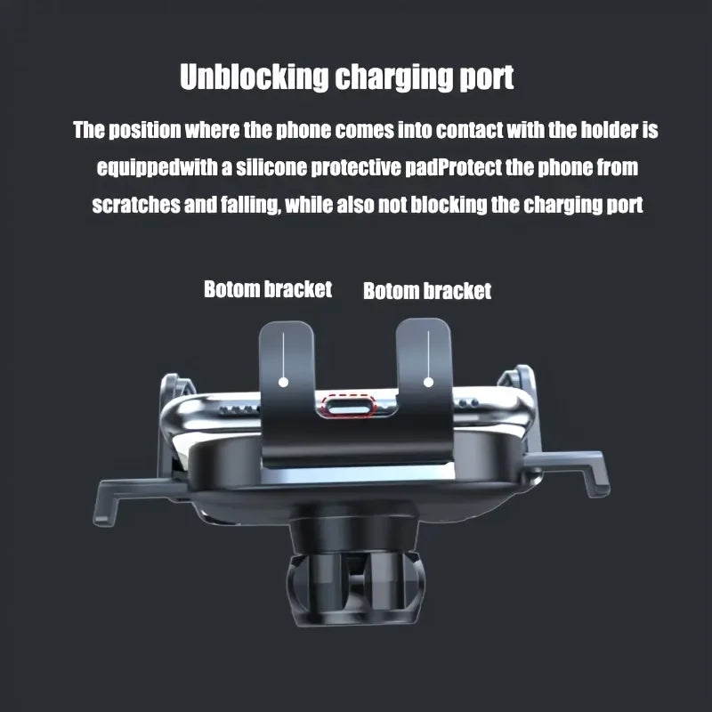 Universal Car Phone Holder – 360° Gravity & Suction Mount