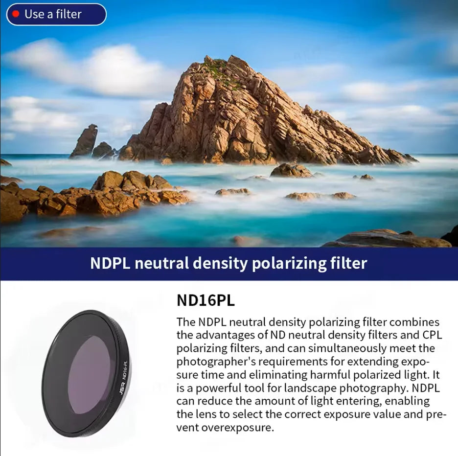Insta360 GO Ultra Glass Filters – CPL, ND8–ND64, UV & Soft Black