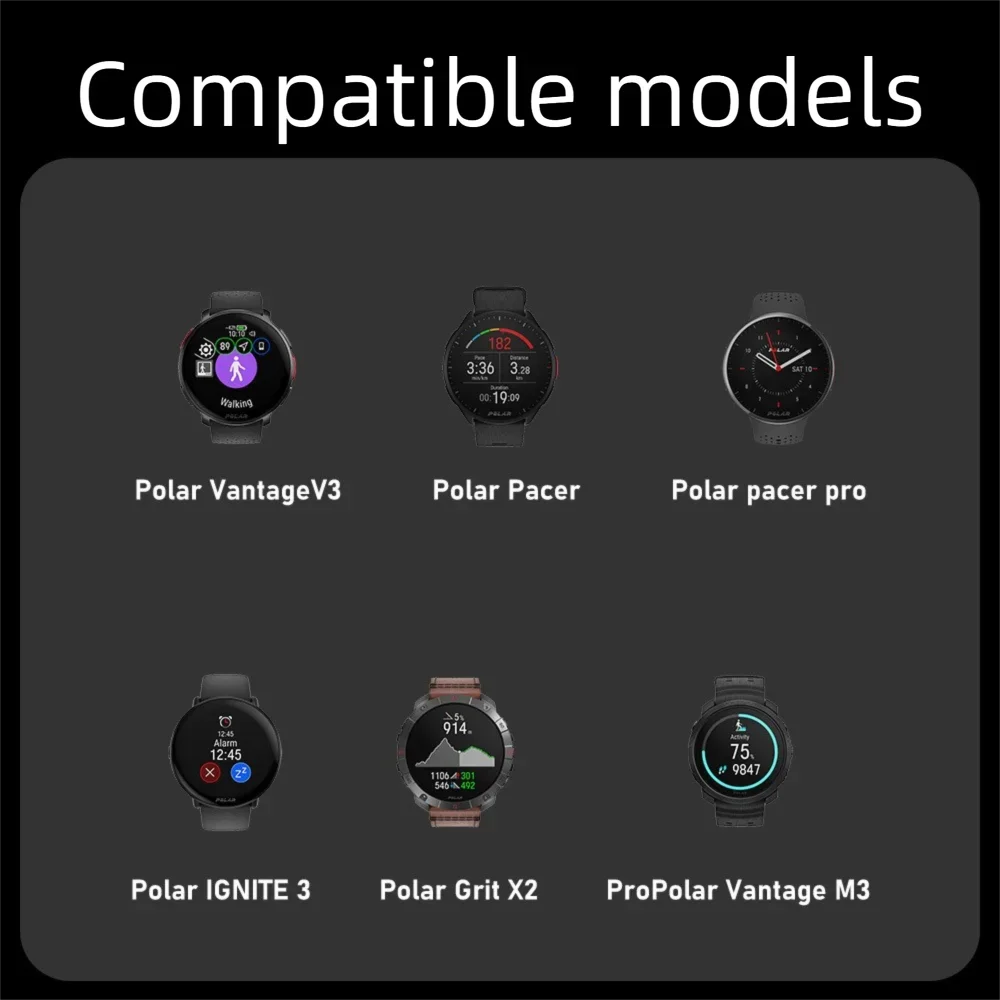 Magnetic USB-C Charger for Polar Pacer, Ignite 3, Vantage V3/M3 Smartwatch Charger Oasis Select