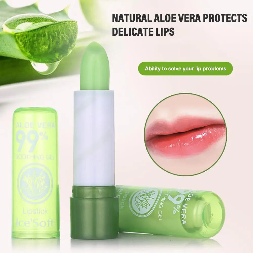 Aloe Vera Color-Changing Lip Balm – Moisturizing & Nourishing