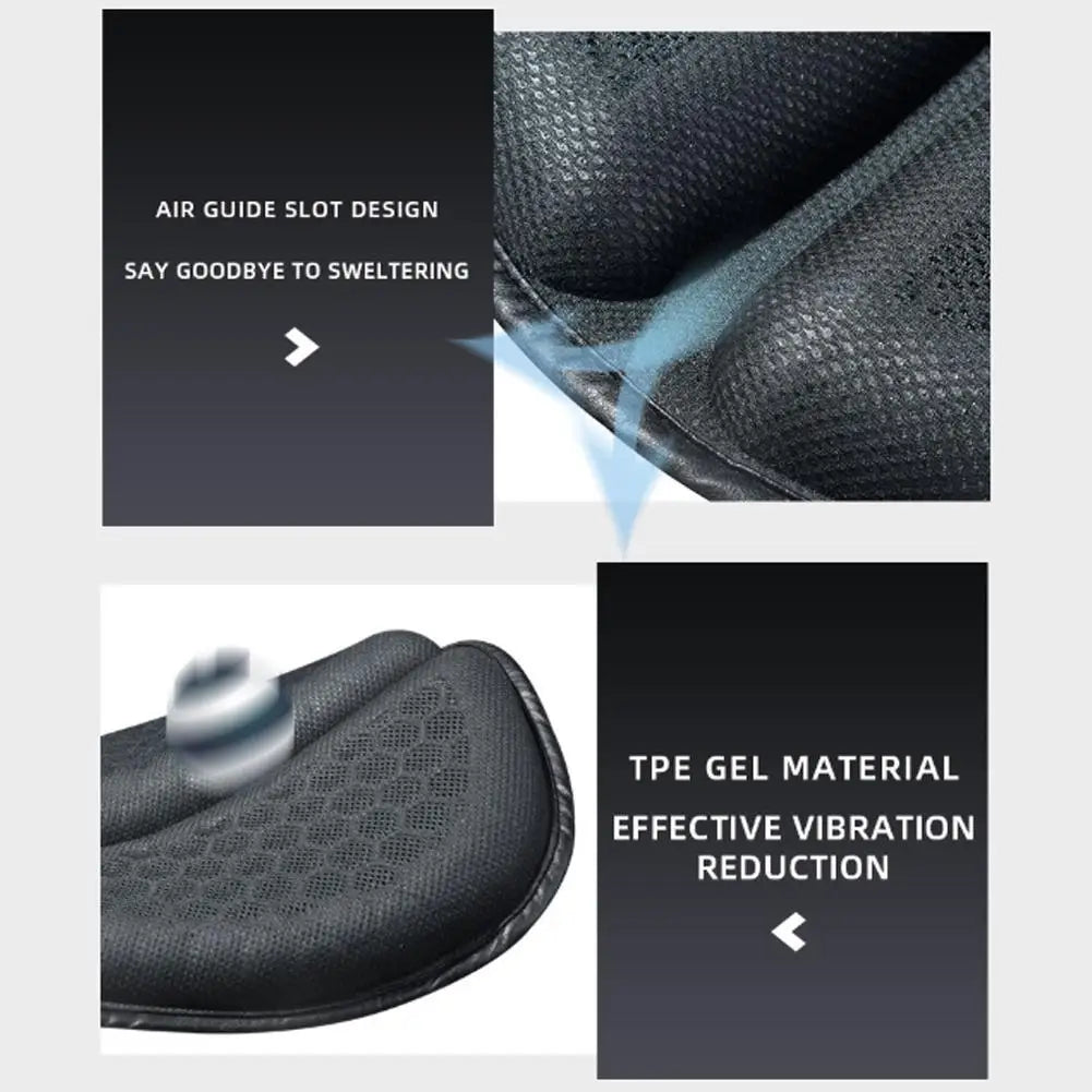 Universal Motorcycle Gel Seat Pad 3D Honeycomb Structure Breathable Anti-slip Summer Cooling Cushion Soft Comfort Seat Cover Oasis Select
