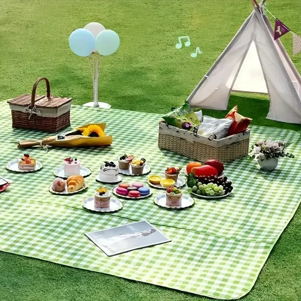1-2PCS Waterproof Picnic Mat Oversized Thickened Outdoor Camping Blanket Carrying Strap for Beach Park and Hiking Oasis Select