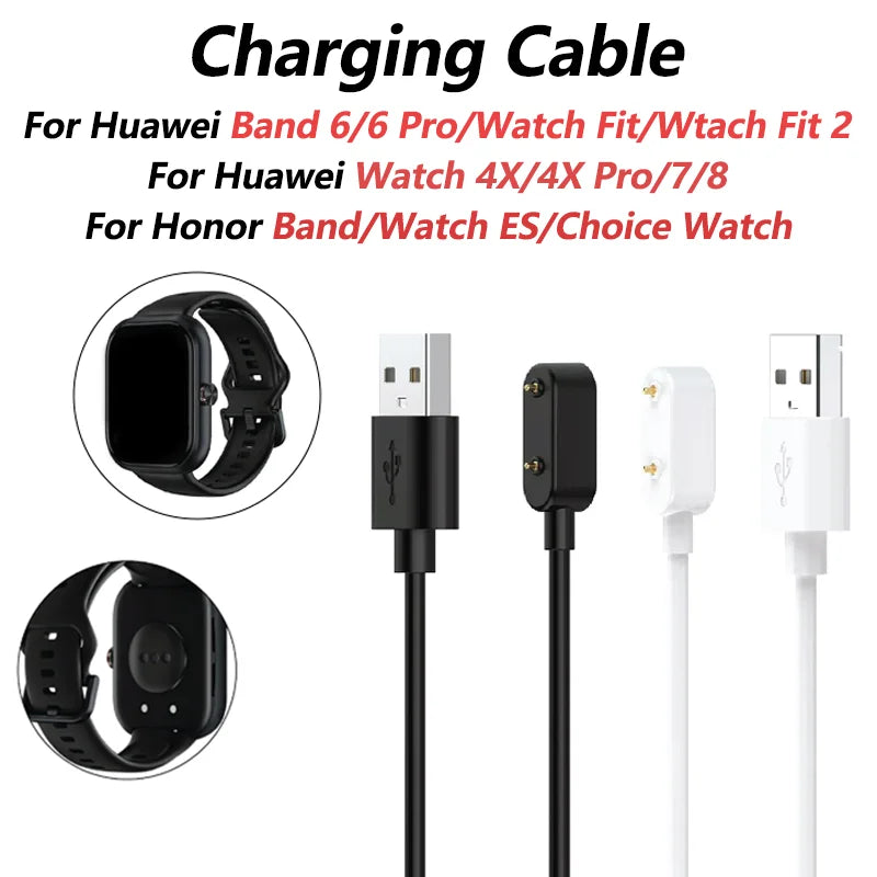 USB Charger for Huawei Band 10/9/8/7/6 & Watch Fit Series Smartwatch Charger Cable Oasis Select