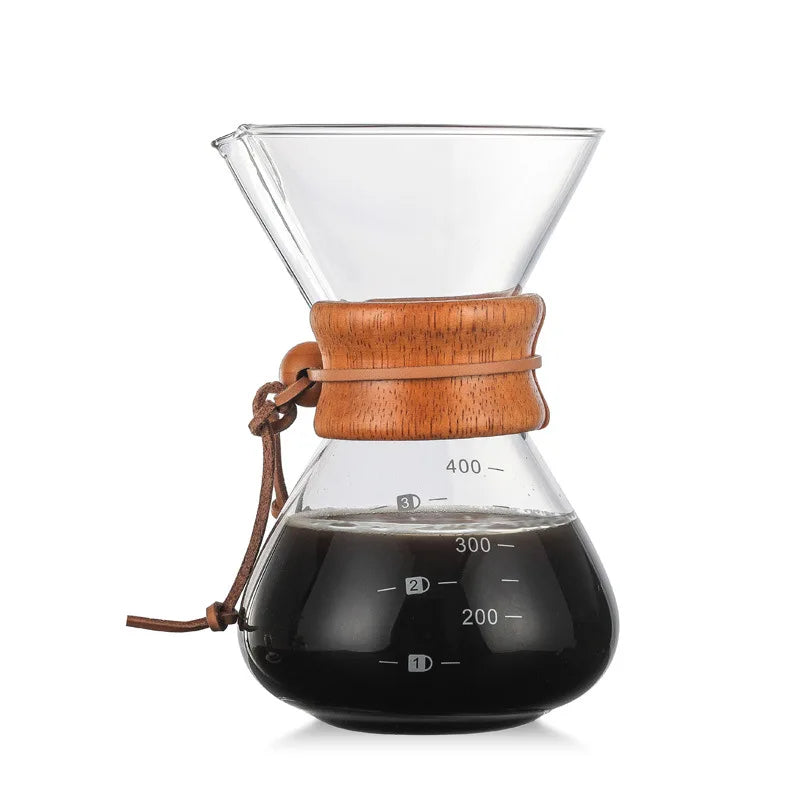 400ml Borosilicate Glass Coffee Pot with Filter | Aihogard