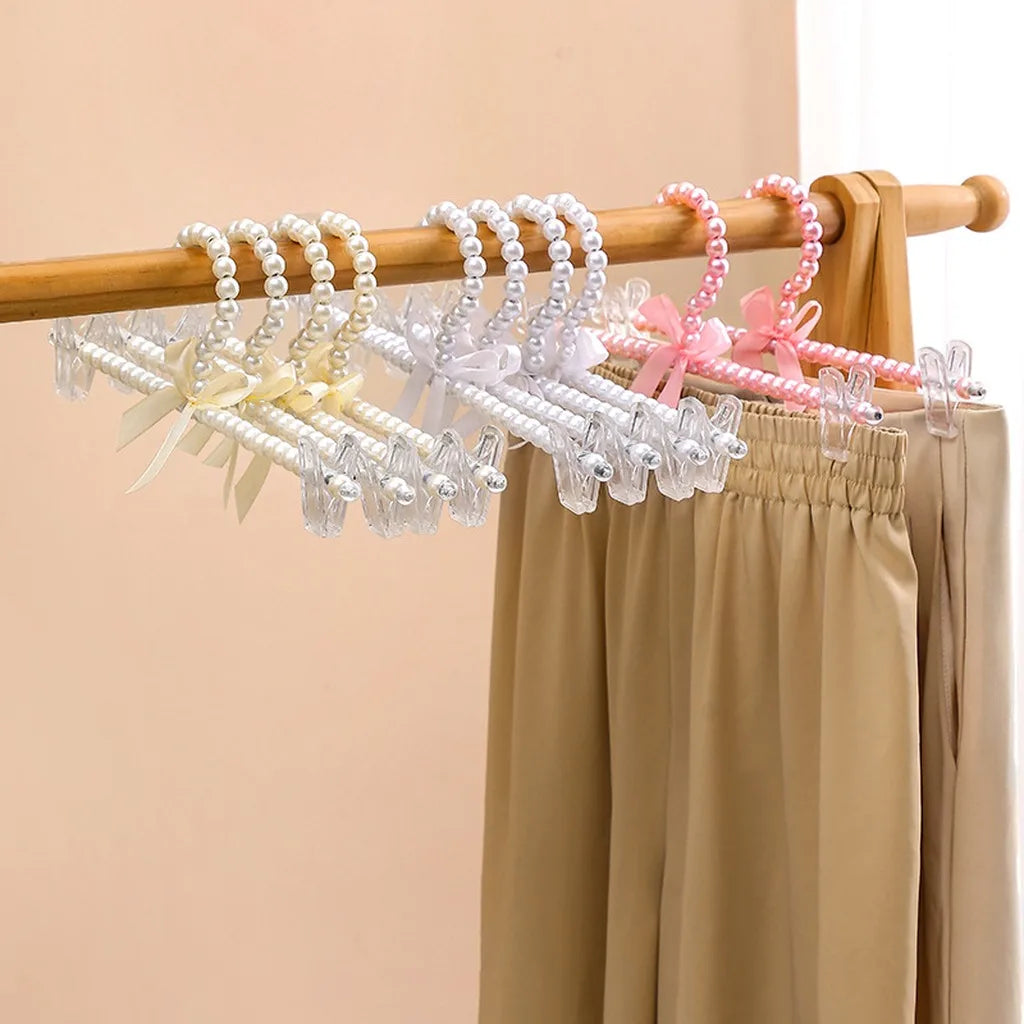 Plastic Pearl Decorative Hanger Clothing Accessory for Children Skirts Dresses and Wardrobe Organization Oasis Select