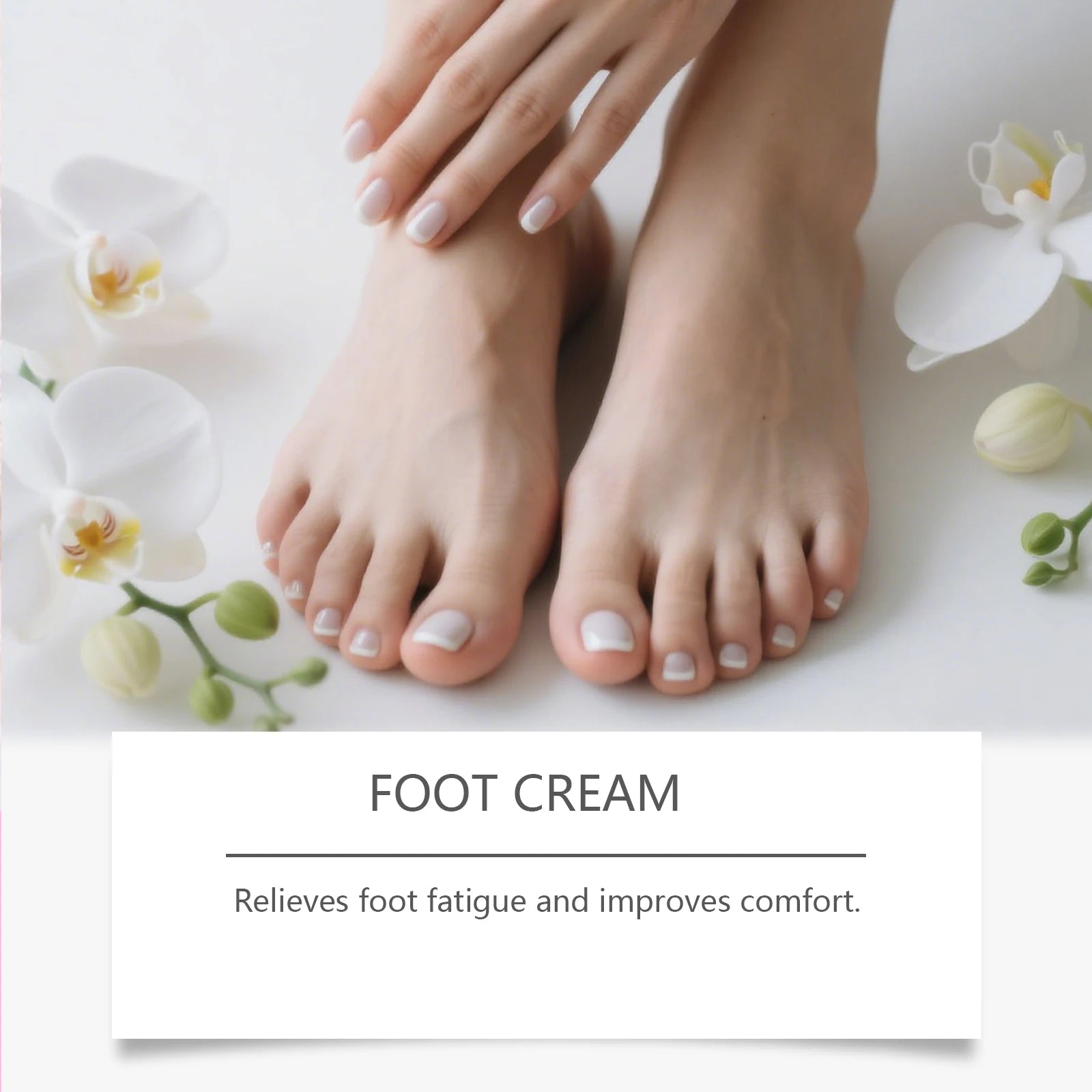 Foot Moisturizing Cream Moisturizing Relaxing Foot Care Nourishing Anti-Cracked Smoothing Softens Cuticles Daily Foot Care Oasis Select