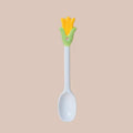 Tulip-shaped Ceramic Spoons, Dessert Spoons Coffee And Ice Cream Spoons, Table Spoons Kitchen Tablewear Oasis Select Yellow
