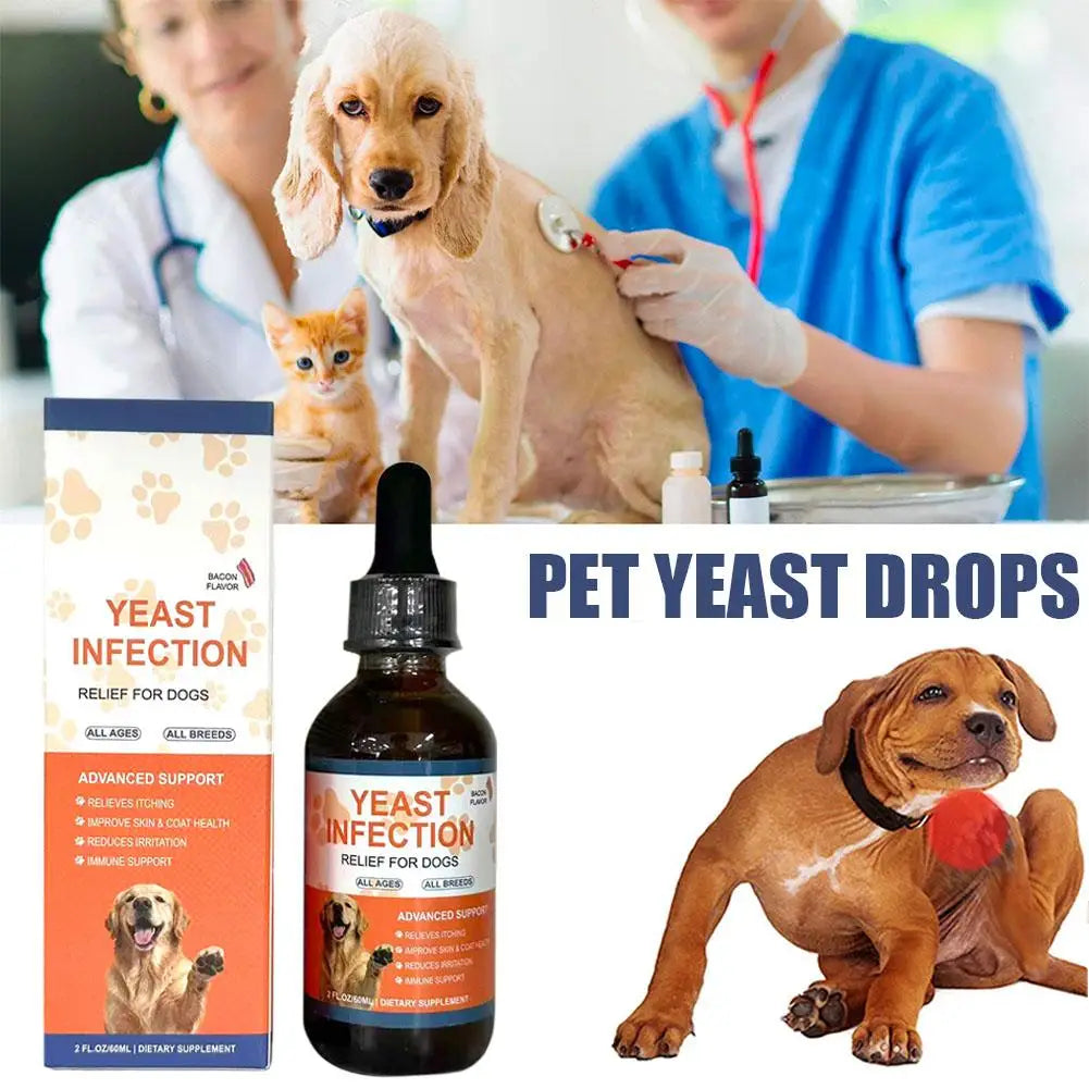 60ml Pet Yeast Drops - Regulate Digestive System, Improve Diarrhea And Constipation, And Enhance Skin And Hair Health Oasis Select