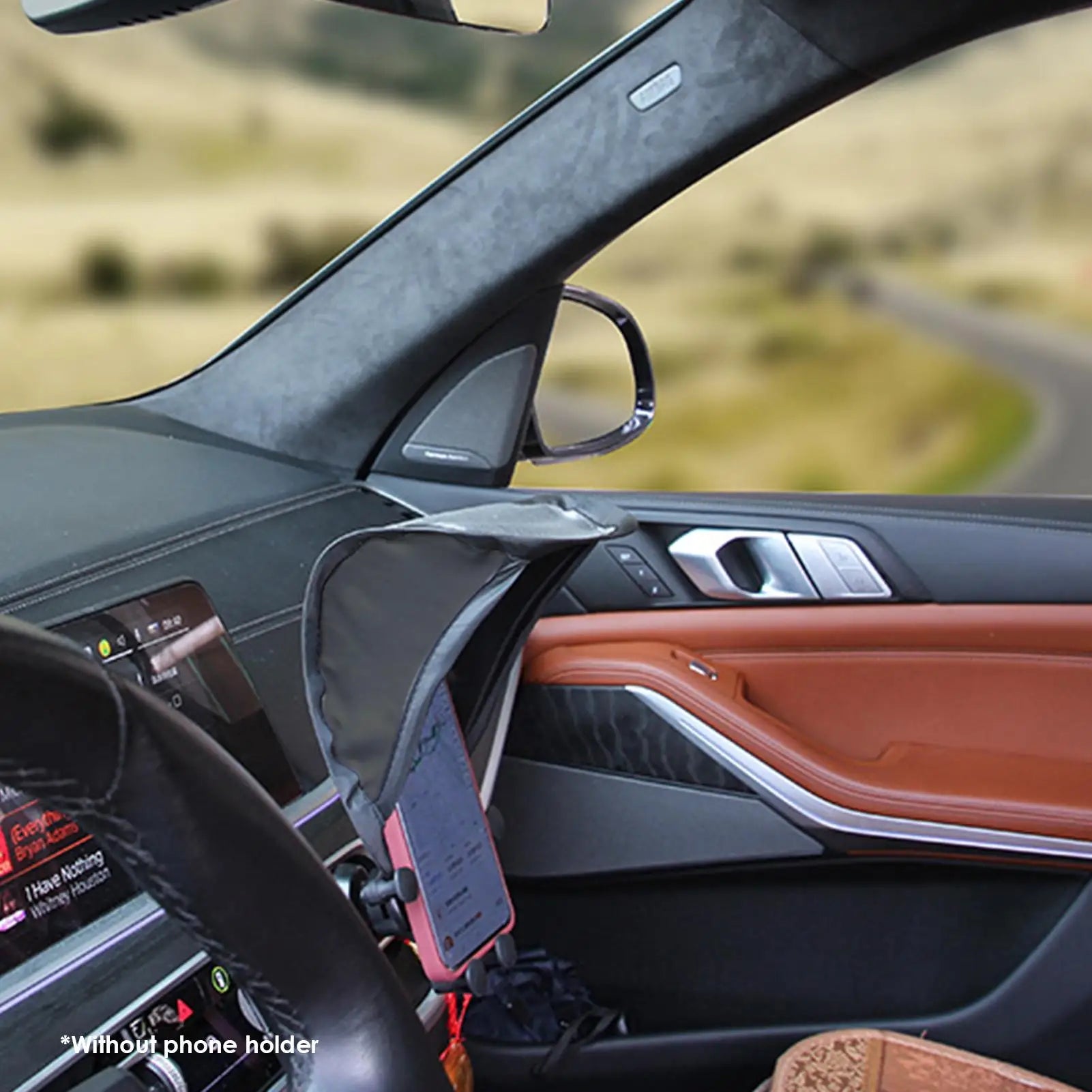 Foldable Car Dashboard Phone Sunshade Sun Shade For Phone Sun Shield For Cell Phones Phone Sun Shade Glare Blocking No Lag Oasis Select
