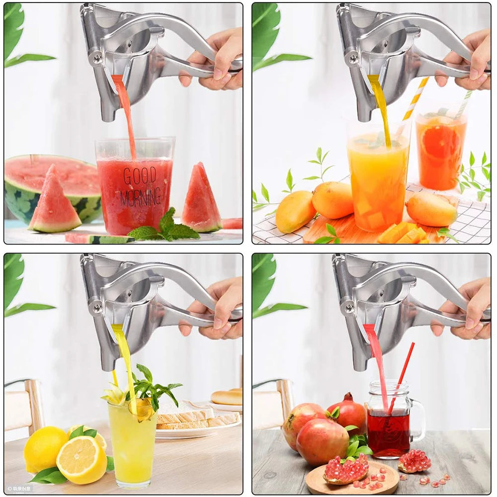 Manual Juice Squeezer Aluminum Alloy Hand Pressure Juicer Pomegranate Orange Lemon Sugar Cane Juice Kitchen Bar Fruit Tools Acce Oasis Select