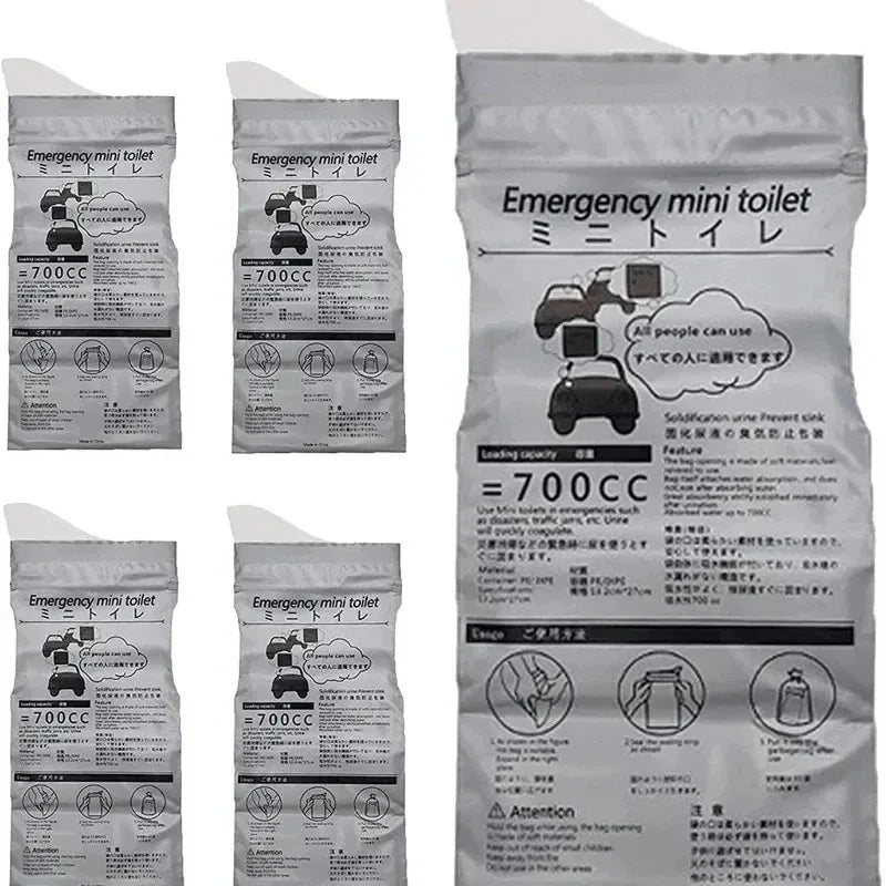 5-40pcs Outdoor Emergency Urinate Bags 700ml Easy Take Piss Bags Travel Mini Mobile Toilet For Baby Women Men Vomit Bag Oasis Select