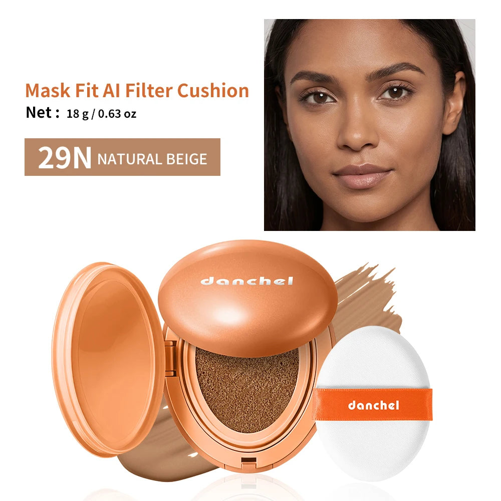 Lakerain Suncreen Cushion Foundation Waterproof Long-lasting Full Coverage Concealer Semi-matte Finish Natural Makeup Cosmetic Oasis Select 29N
