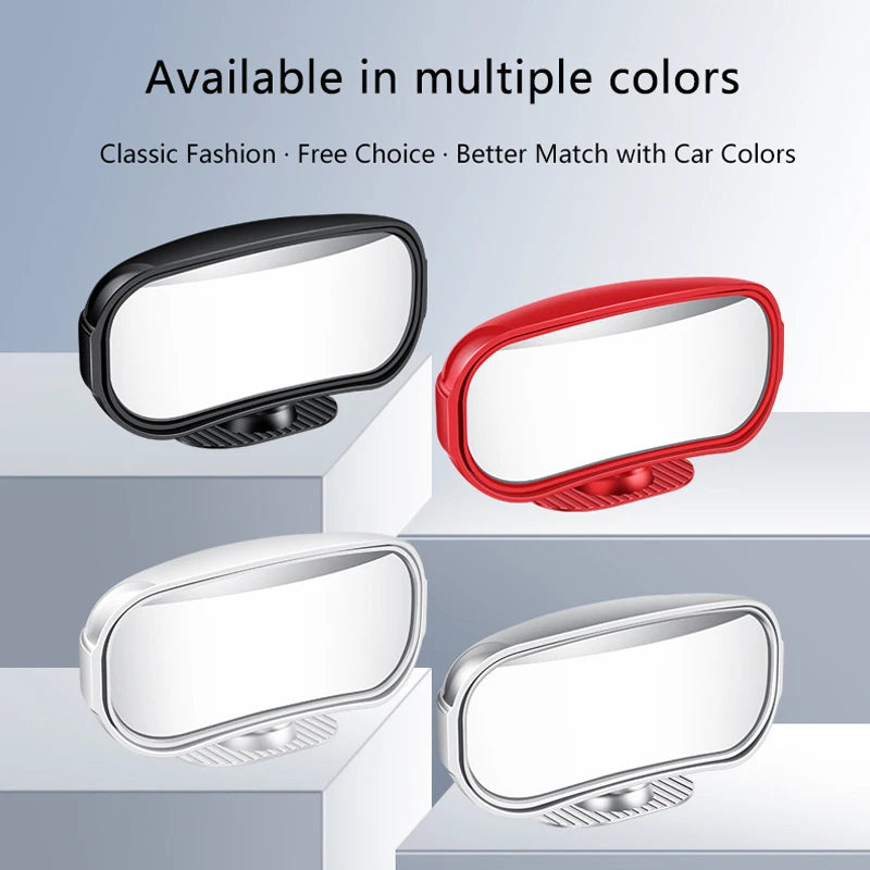 1PC Car Mirror Auxiliary Rear View Mirror Wide Angle Side Rear Mirrors Reverse Blind Spot 360° Adjustable Car Accessories Oasis Select