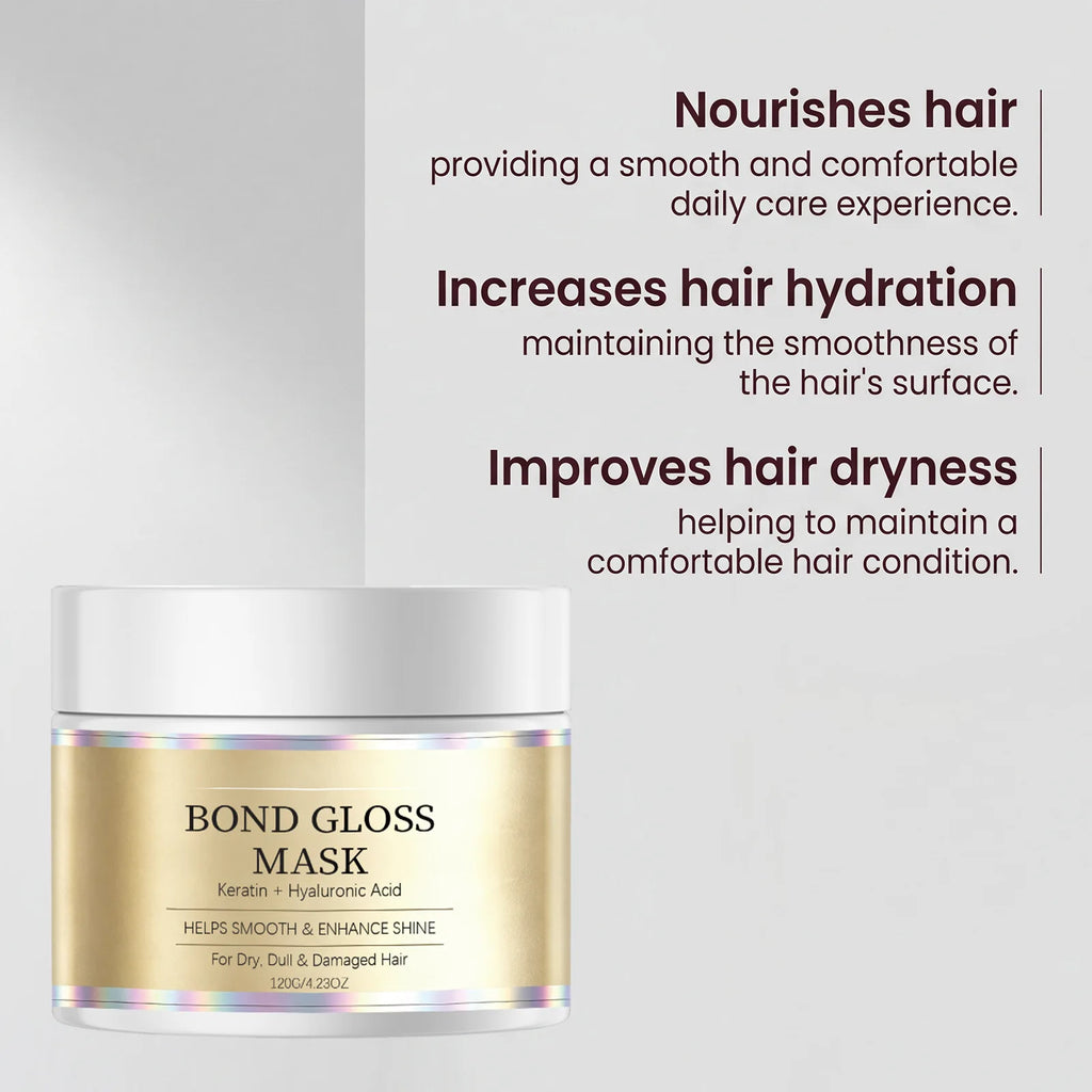 Bond Gloss Mask – Repair & Shine for Dry, Damaged Hair Hair Repair Mask Oasis Select
