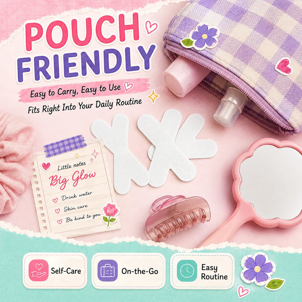X-shaped patches for daily care and pre-makeup, a simple beauty accessory. Oasis Select