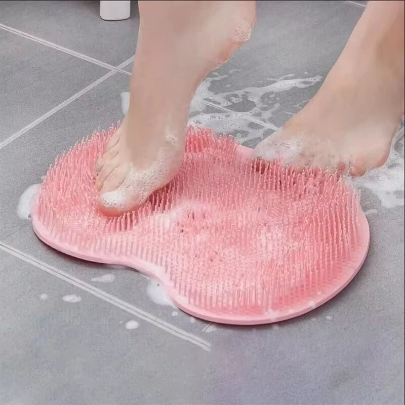 Rubbing Foot Pads, Silicone Foot Massaging Tools, Bathroom Foot Massage Pads, Bathing Foot Brushes, Lazy People Bathing Back Mas Oasis Select