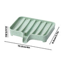 Soap Dish with Drain Soap Tray Shower Soap Storage Bathroom Accessories Multipurpose Household Soap Drain Rack for Bathroom Oasis Select Green