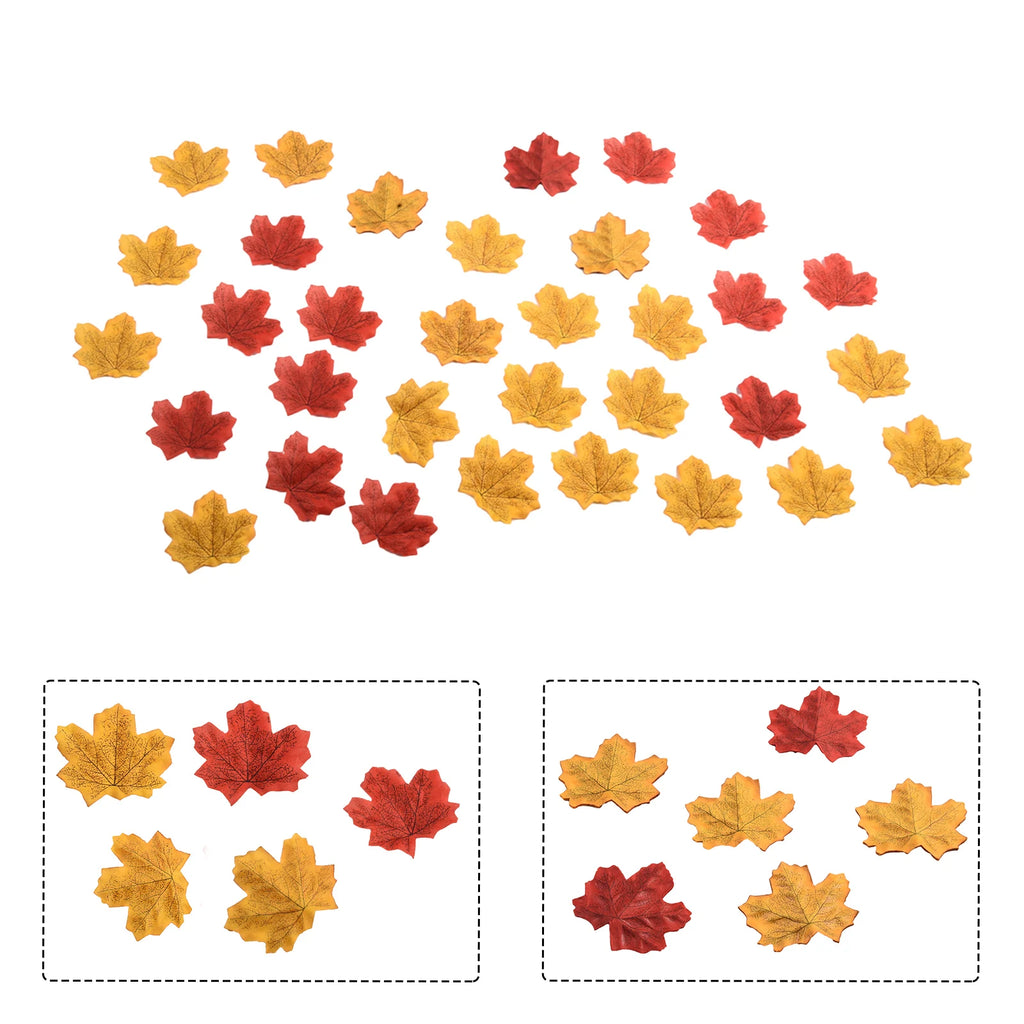 Artificial Autumn Maple Leaves 100/200pcs – Fall Wedding Decor Artificial Decorative Leaves Oasis Select