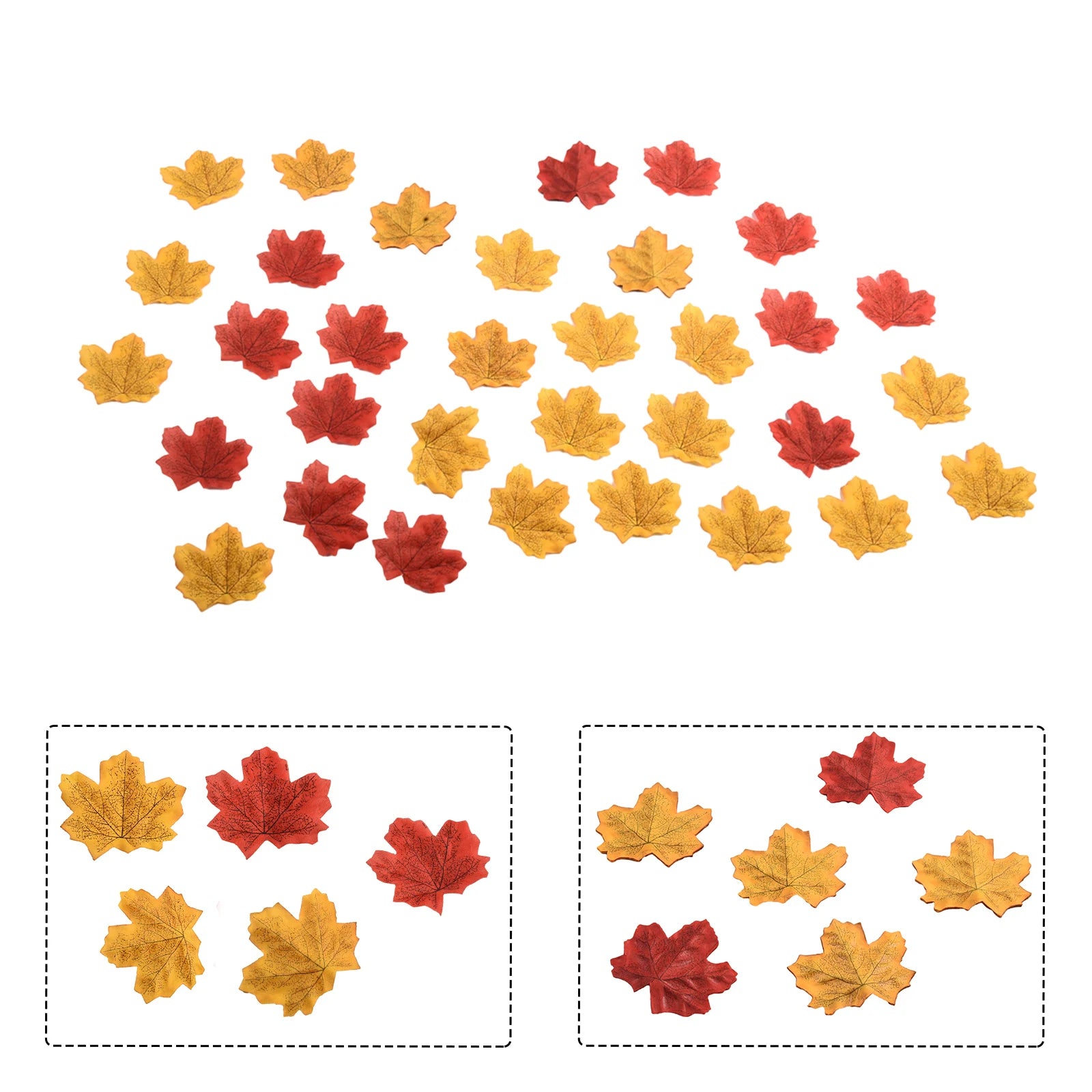 Artificial Autumn Maple Leaves 100/200pcs – Fall Wedding Decor Artificial Decorative Leaves Oasis Select