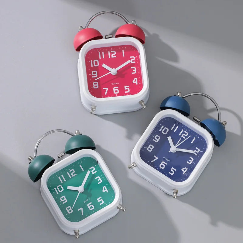Silent Home Student Specific Desktop Clock Super Loud Dormitory Simple Clock Children with Night Light Boys Single-sided Oasis Select