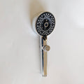 New High Pressure Shower Head 5 Modes Adjustable Showerhead Water Saving One-Key Stop Spray Nozzle Hose Bathroom Accessories Set Oasis Select Sliver Shower