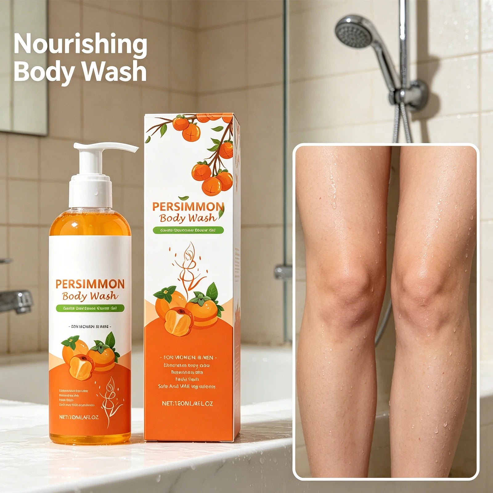 Orange Fragrance Moisturizing Shower Gel – 120ml Body Wash Moisturizing Shower Gel Oasis Select