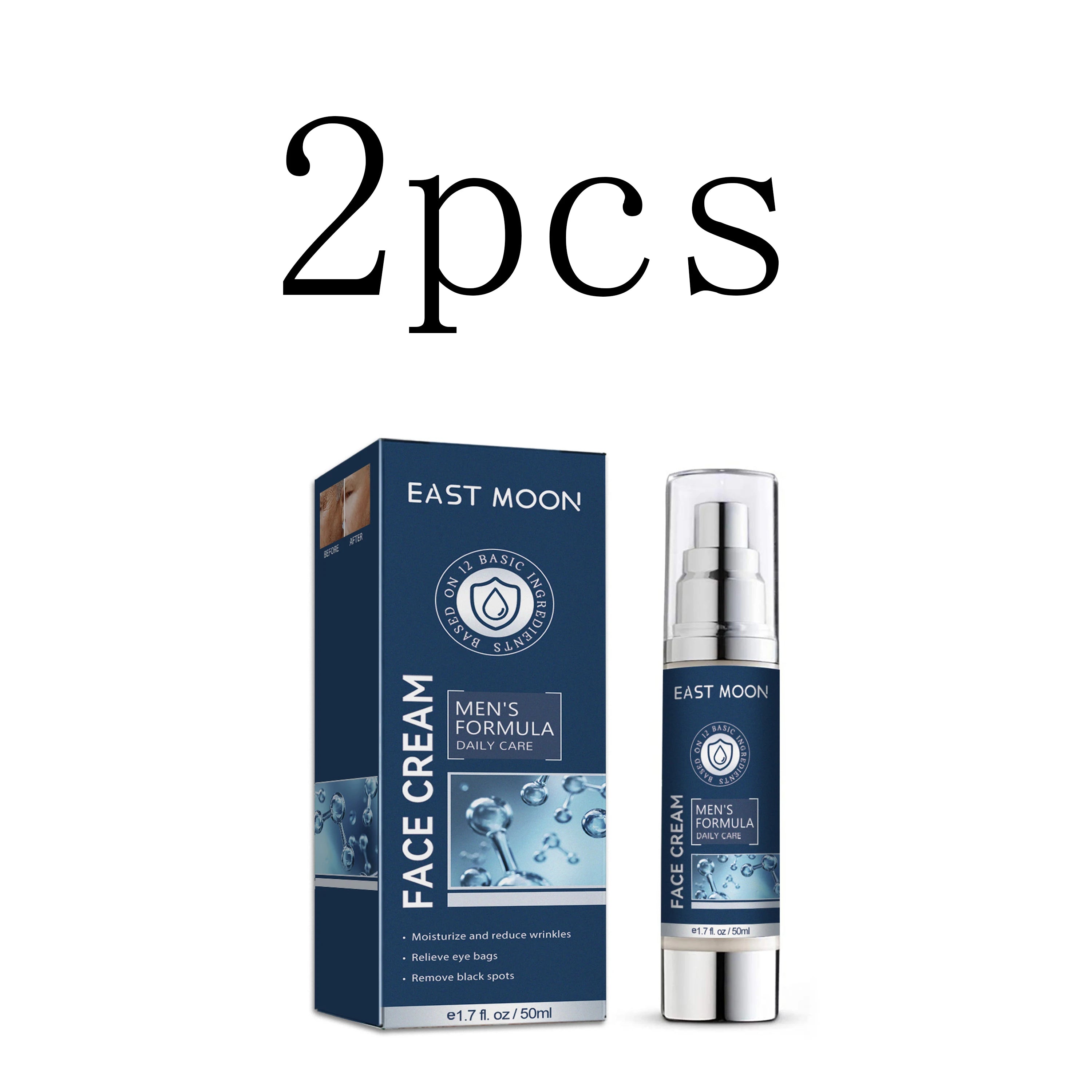 Men's Facial Moisturizing Cream – Hydrate, Nourish & Brighten Men's Face Cream Oasis Select 2pcs