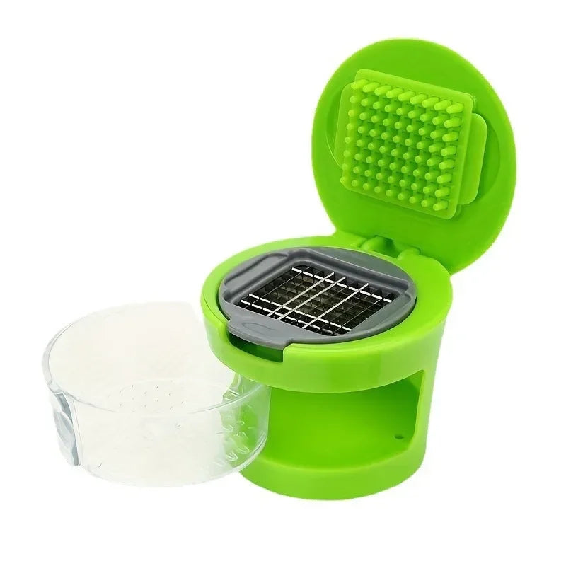 Multi-functionGarlic Press Stainless Steel Garlics Cutting Cooking Vegetables GarlicChopper Home Kitchen Gadgets Accessory Oasis Select