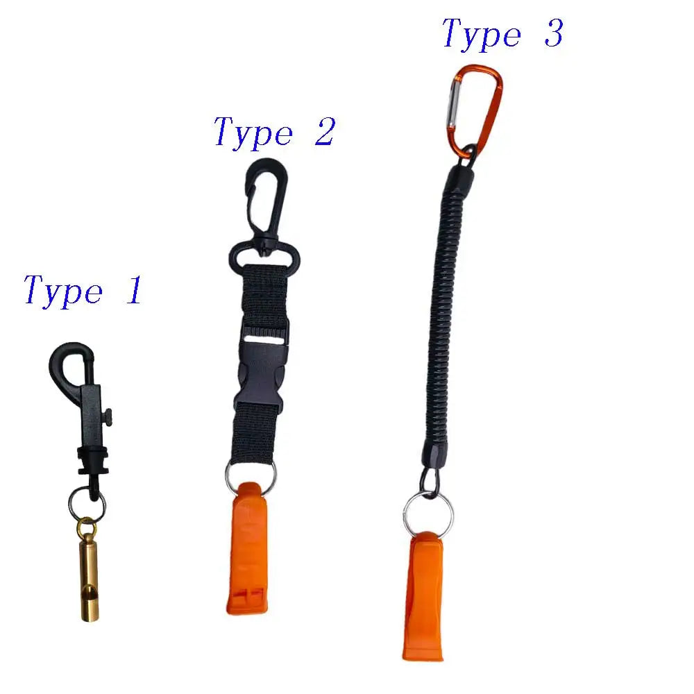Outdoor Sports Backpack Emergency Whistle with Snap Hook for Camping Hiking Kayak Marine Boat Oasis Select