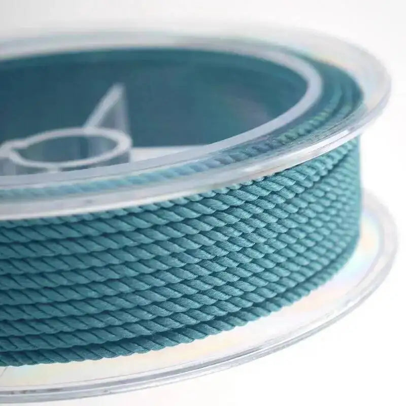 1mm 45m Silk Thread Milan Braided Cord DIY Jewelry Accessories Jewelry Making Supplies Twine Beading Threads HandCrafts Rope Oasis Select Color 1mm 15m