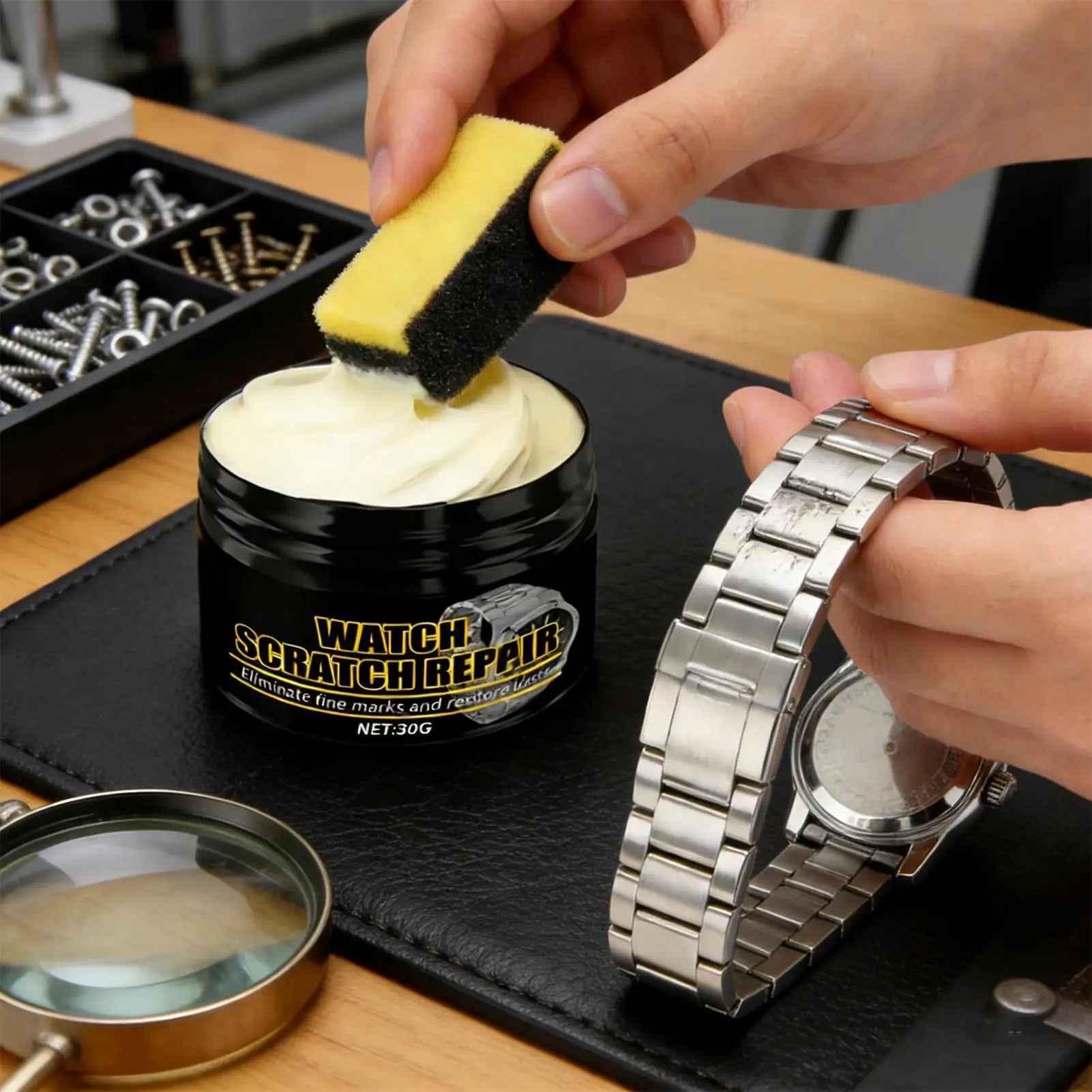 Watch Polishing Paste For Strap Screen Scratch Removal Metal Frame Renewal Shine Polishing Paste Scratch Repair Cream 30g Oasis Select