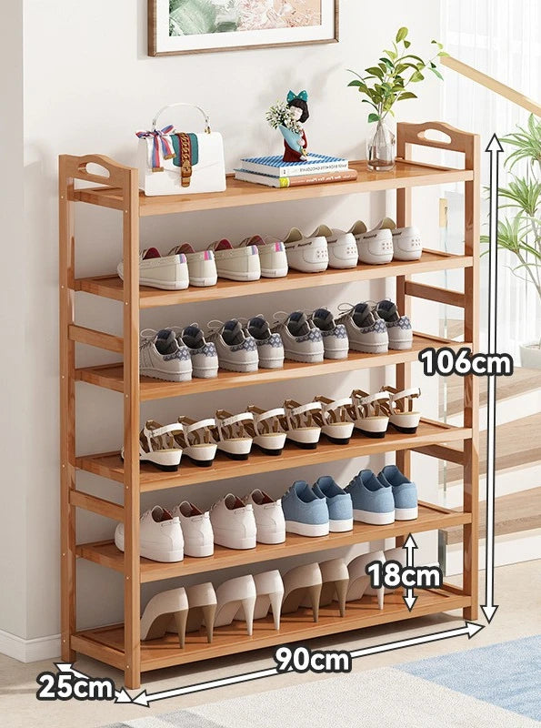 Simple household floor standing shoe rack, multi-layer space saving dormitory storage, economical small shoe cabinet Oasis Select Six layers 90cm