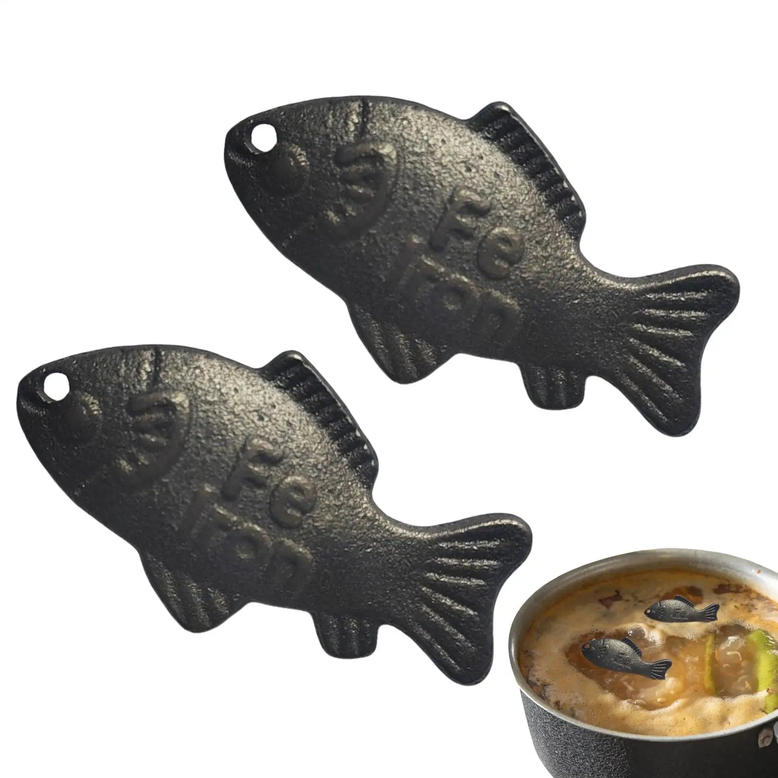Reusable Iron Fish 2 Pack A Natural Source of Iron to Reduce The Risk of Deficiency Safe Cooking Tool Kitchen Accessories Oasis Select