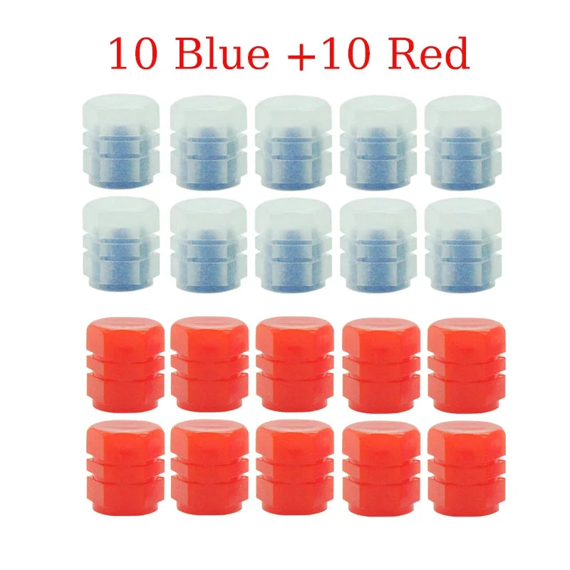 4/8/16/20pcs Universal Luminous Bicycle Tire Valve Caps Night Glowing Decor Motorcycle Bike Valve Stem Cap Wheel Nozzle Oasis Select 20pcs mix 2