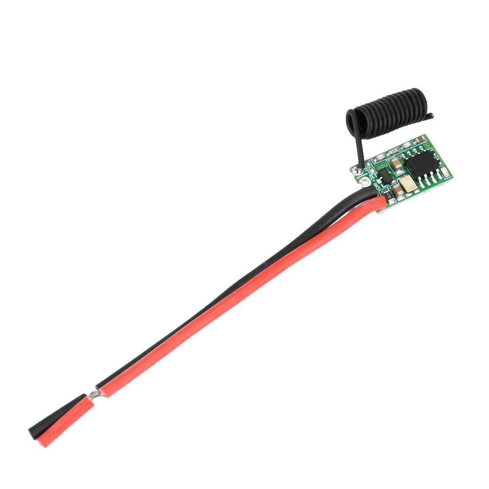 DC 3V-24V Wide Voltage Universal RF Module Miniature Wireless Transmitter-Receiver Module 433MHZ Transmitter LED Remote Control Oasis Select