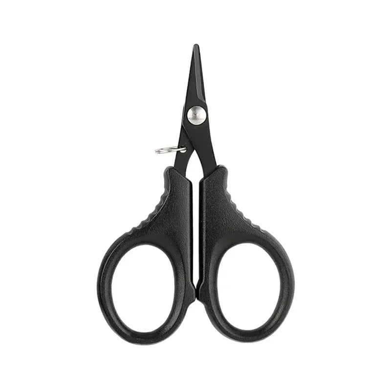 Titanium coated stainless steel fishing scissors, cutting tool for PE braided line, fishing line fishing accessory tool. Oasis Select Fishing line cutter
