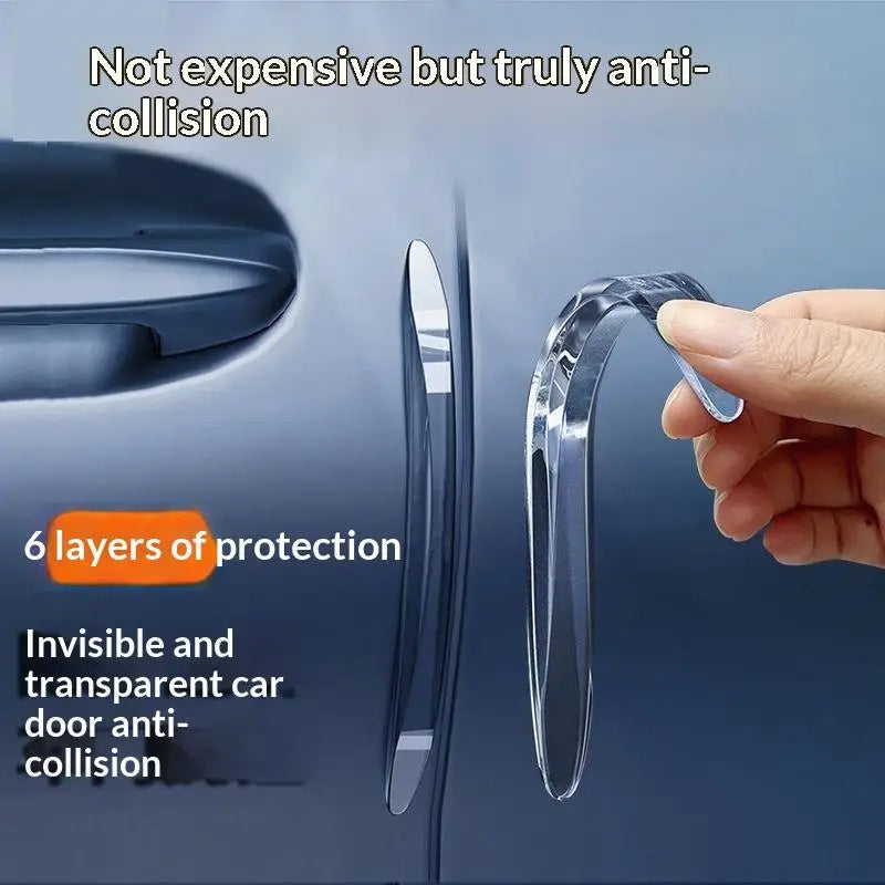 2/4Pcs Car Door Anti-collision Strip Mirror Door Border Collision Scraping Corner Guard Silicone Protective Anti-Sticker Oasis Select