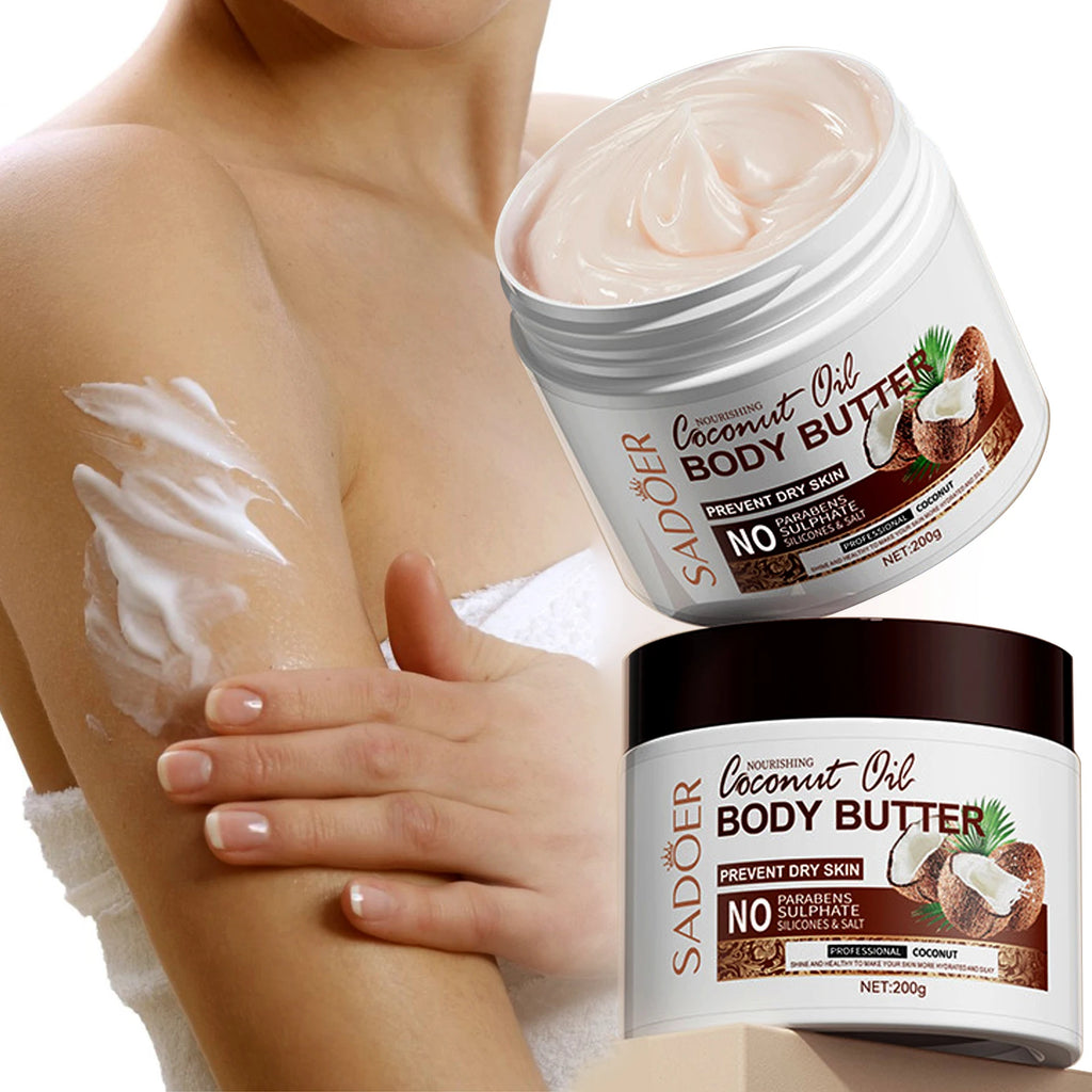 Coconut Body Butter – Deep Moisturizing Nourishing Cream 200g Body Butter Cream Oasis Select