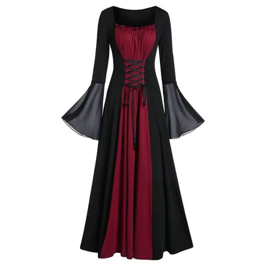 Plus Size Gothic Medieval Hooded Maxi Dress | Halloween Cosplay Gothic Costume Dress Oasis Select