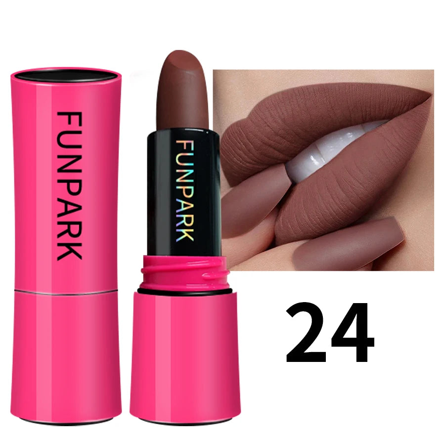 KAFURUX 25-Color Matte Lipstick – Waterproof Long-Lasting