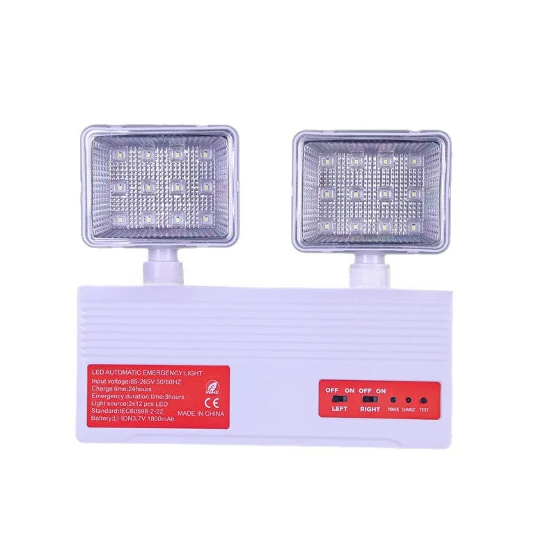 SHINEKNOT Dual Head LED Emergency Light – 3Hr Auto-Sensing 360°