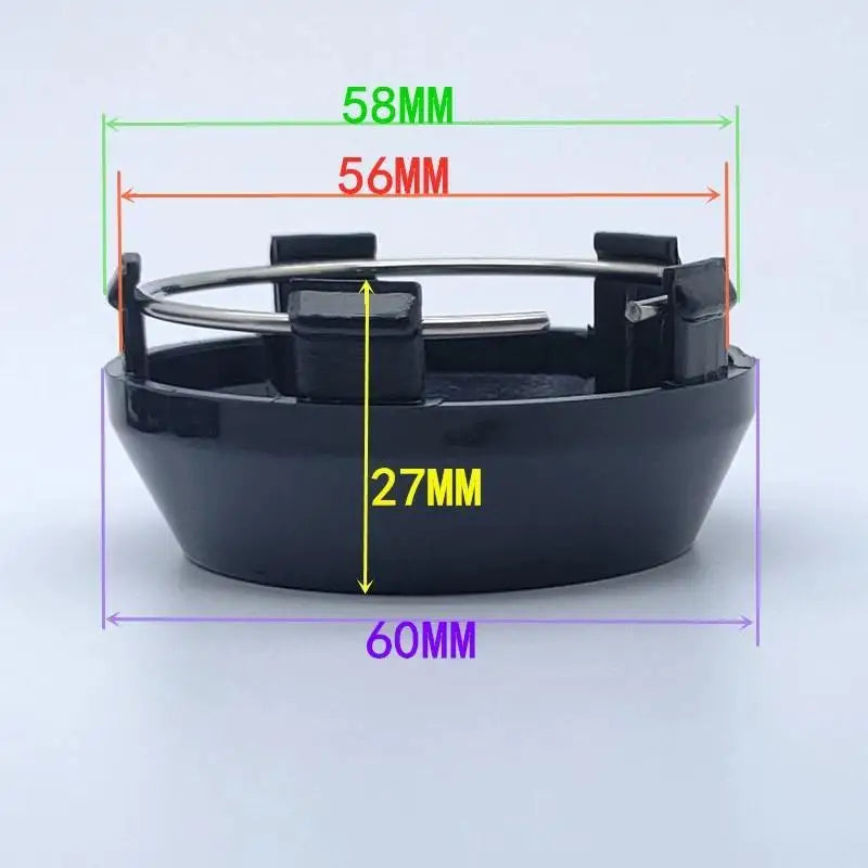 4Pcs Rim Center Cap 60mm/2.36" OD 56mm/2.2" ID For NEX-O Wheels MK009 #481K60 I40 16" Wheel Tyre Rim Hub Cap Cover Oasis Select